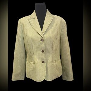 Alfred Dunner Blazer - Green, size 12 petite